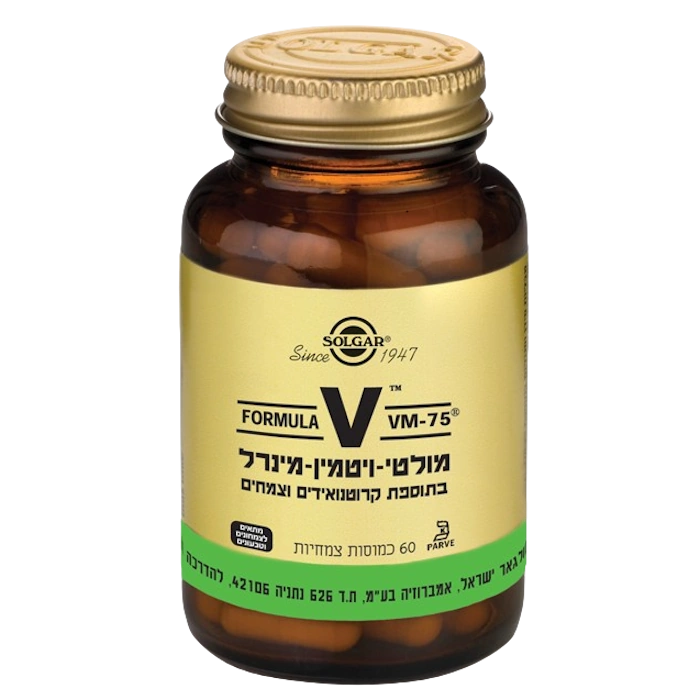 מולטי ויטמין-מינרל VM-75 צמחי