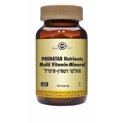 פרנטאב (פרנטל) מולטי ויטמין-מינרל PRENATAB סולגאר 60 טבליות